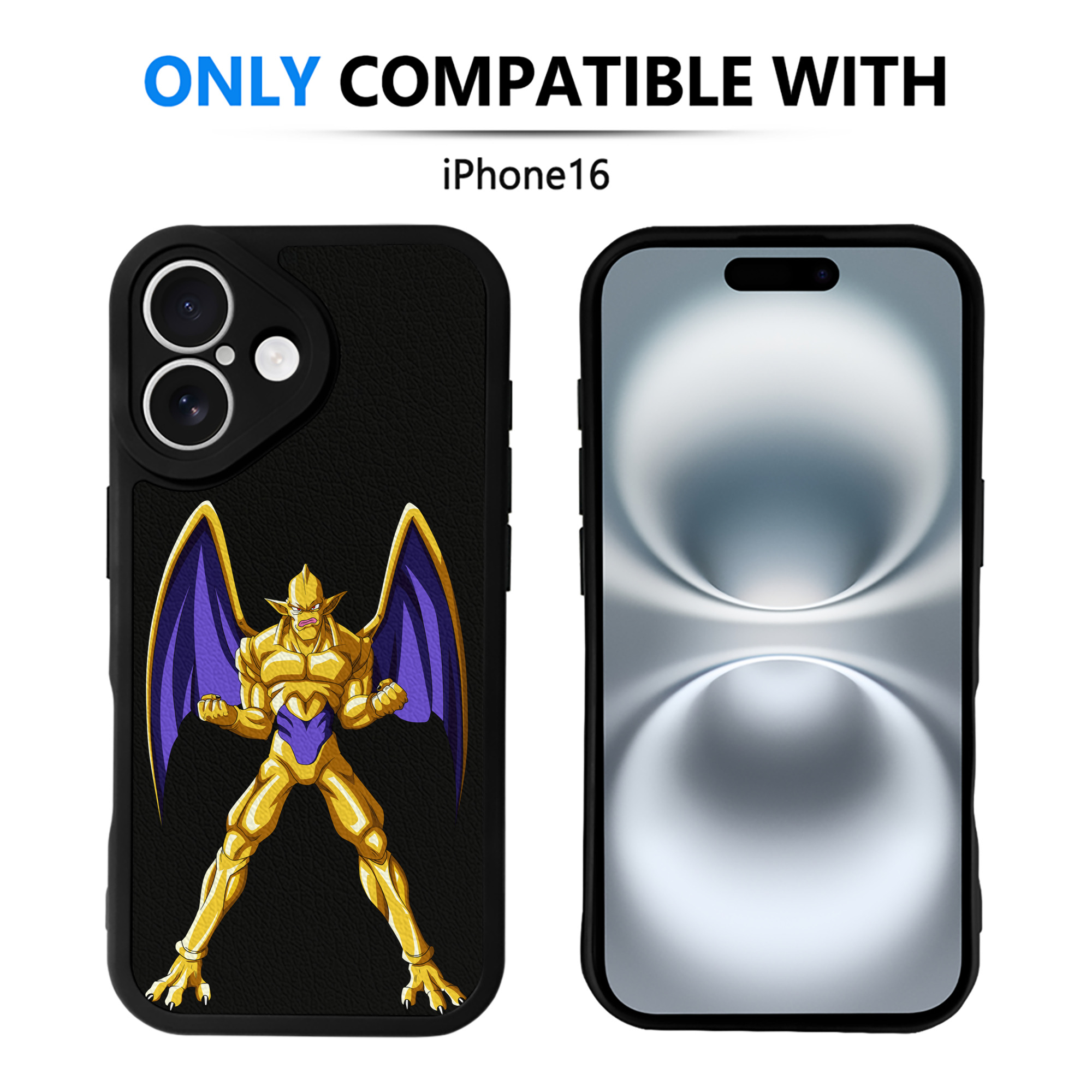（画像用） ドラゴンボール DRAGON BALL 【iPhone 16シリーズ対応】シリコンスマホケース（レザー調） 材質：シリコン